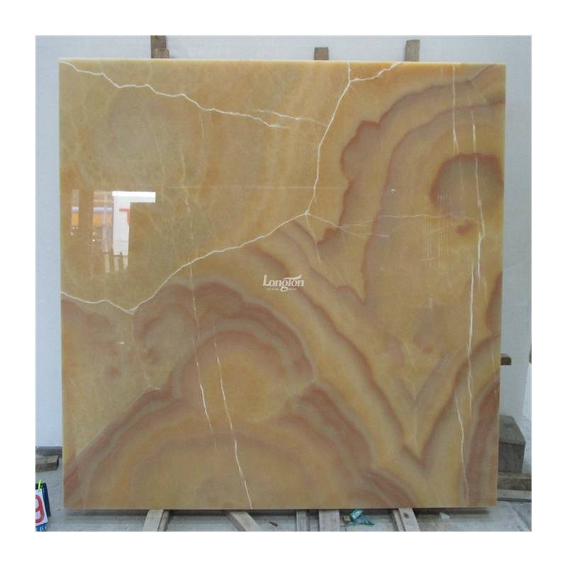 Polished Leather Finished Surface Big Onyx Slabs Modern Bathroom Countertop Marble Floor Tile